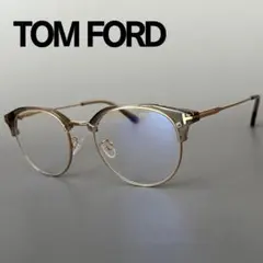 トムフォード メガネ ティアドロップ ゴールド 金 ブラウン ツー