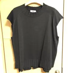 AZUL ブラック ノースリーブニット L