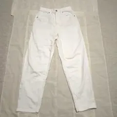 GU 지유 여성 화이트 데님 팬츠 S