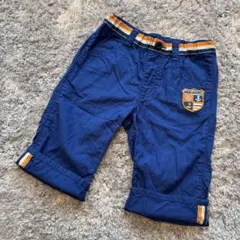 ミキハウス 6分丈パンツ ブルー 120