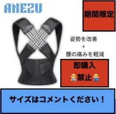 新品未使用 ANEZU 姿勢ロック アネズ 猫背矯正ベルト Sサイズ ブラック