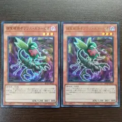 遊戯王　捕食植物オフリススコーピオ　ウルトラ　BLZD-JPS10　2枚セット