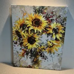 値下げしました！アクリル画　ひまわり