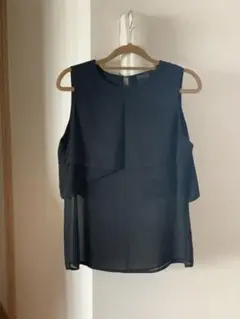【新品】シフォン ノースリーブ ブラウス