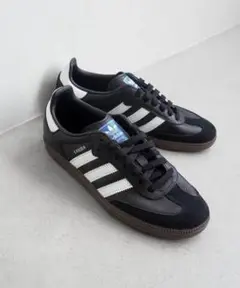 adidas Samba ブラック/ホワイト スニーカー　シューズリボン付き