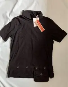 【タグ付】カステルバジャック黒 ハイネックTシャツ