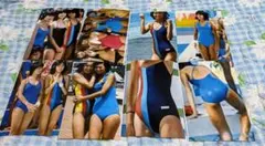80年代アイドル生写真 早見優他 水泳大会 Lサイズ8枚