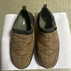 wmb キルティングスリッポン オリーブ/ブラウン М