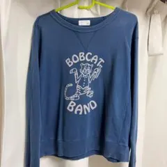 トレーナー スウェット トップス 古着 青 ブルー 紺色 ネイビー