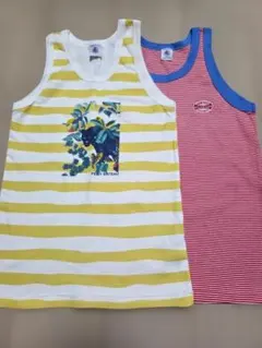 PETIT BATEAU ノースリーブタンクトップ 2枚セット