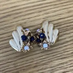 ヴィンテージ風 花モチーフ イヤリング