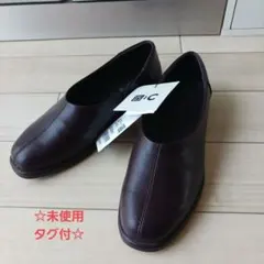 新品タグ付☆「UNIQLO：C スクエアフラットシューズ　ダークブラウン」☆のサムネイル