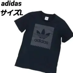 adidas アディダス　Tシャツ　半袖　ビッグプリント　Lサイズ