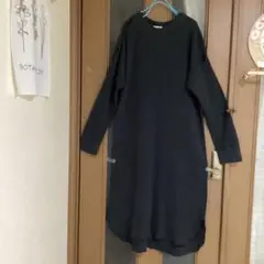 studio CLIP ワッフルワンピース　黒
