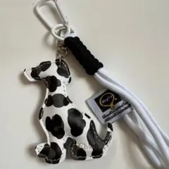 新品　ダルメシアン　犬　バッグチャーム キーホルダー　じゃらじゃら
