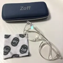【Zoff】調光サングラス　ボストン　クリアフレーム　度なしのサムネイル