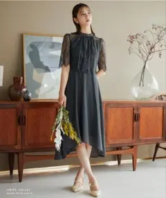 【新品】Dorry Dollプチハイネックフレアレーススリーブ