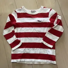 ミキハウス 長袖Tシャツ ボーダー カットソー100cm