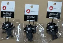 PVCマスコット（ブラック）　ミャクミャクA B Cの3種類　黒ミャクミャク