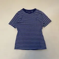 ラルフローレン　マルチボーダー　半袖Tシャツ ブルー　M ピチT 3色のサムネイル