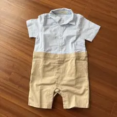 SHIPS ストライプベビーロンパース 80cm