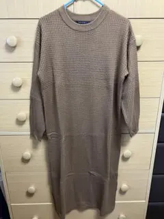 INGNI ワッフルニットワンピース ブラウン