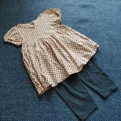 USED☆女の子110cmトップス&ユニクロ七分丈レギンス110～125cm