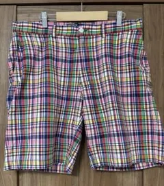 Polo Ralph Lauren ピンクチェック柄ショートパンツ　W34のサムネイル