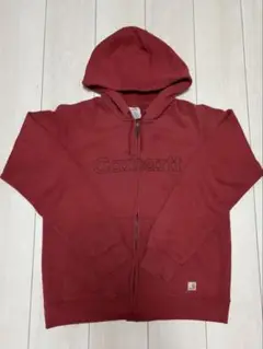 Carhartt 赤 ジップアップフーディ