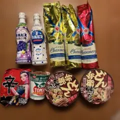 カップ麺　ドリンク　セット