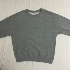 グレー M クルーネック トレーナー