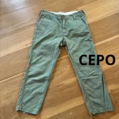 オリーブグリーン イージーアンクルパンツ