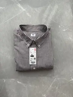 UNIQLO ユニクロ ブロードシャツ ストライプ ボタンダウン