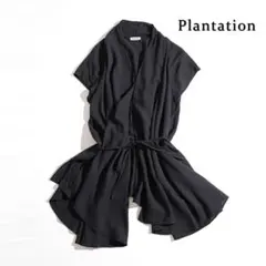 472h*Plantationプランテーション コットンリネンロングカーディガンのサムネイル