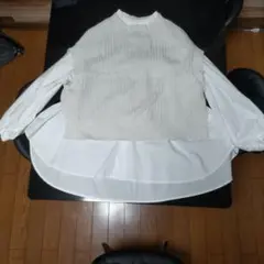 SNIDEL ニットとシャツのレイヤードトップス