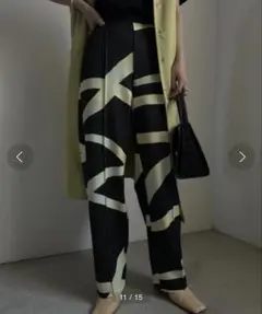 AMERI アメリ　WATER COLORS LINE CUT PANTS