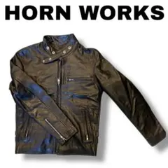 マ*ブ様 未使用品★HORN WORKS ★ブラック ライダースジャケット S