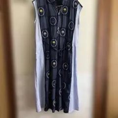 SUPER HANKA 花柄刺繍 ノースリーブワンピース