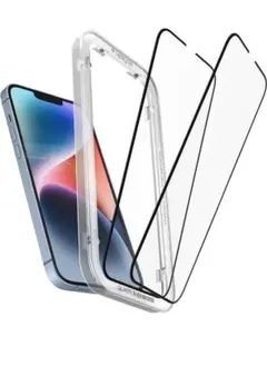 Spigen AlignMaster 全面保護 ガラスフィルム iPhone 1