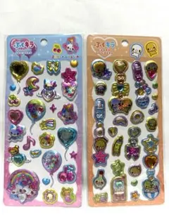 ぷくキラ　シール　まじかる♡みゆちゃん　なっとうちゃん