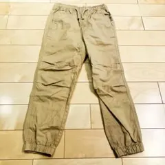 H&M コットンジョガーパンツ 綿パン 130cm ベージュ KIDS 男の子