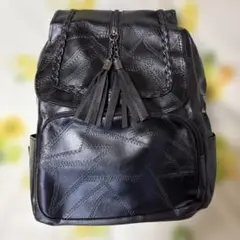合成皮革 ブラック リュック