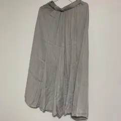 グレー ロングスカート ウエストゴム　Mのサムネイル