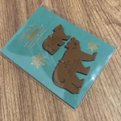 匿名配送　匿名配送　トラベラーズノート　レザータグ　しろくま