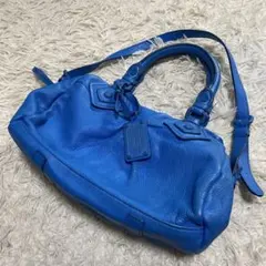 MARC BY MARC JACOBS バッグ　レザー　2way ブルーのサムネイル