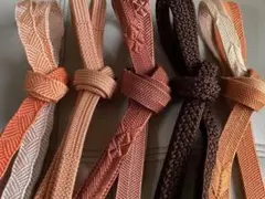 ゆ1656⭐️帯締め❤️5点セット❤️まとめ売り❤️着物❤️長尺あり⭐️美品あり⭐️和装小物