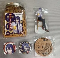 にじさんじ DMMスクラッチくじ 長尾景 柿の種 コースター アクスタ 缶バッジ