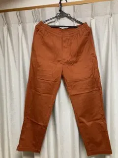ユニクロ コットンリラックスアンクルパンツ オレンジ