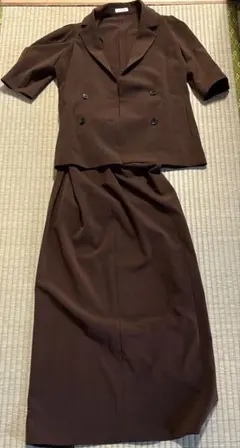 セットアップ　半袖　ジャケット　キャミワンピース