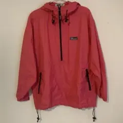 FILA フード付き ピンク ウィンドブレーカー マウンテンパーカー S